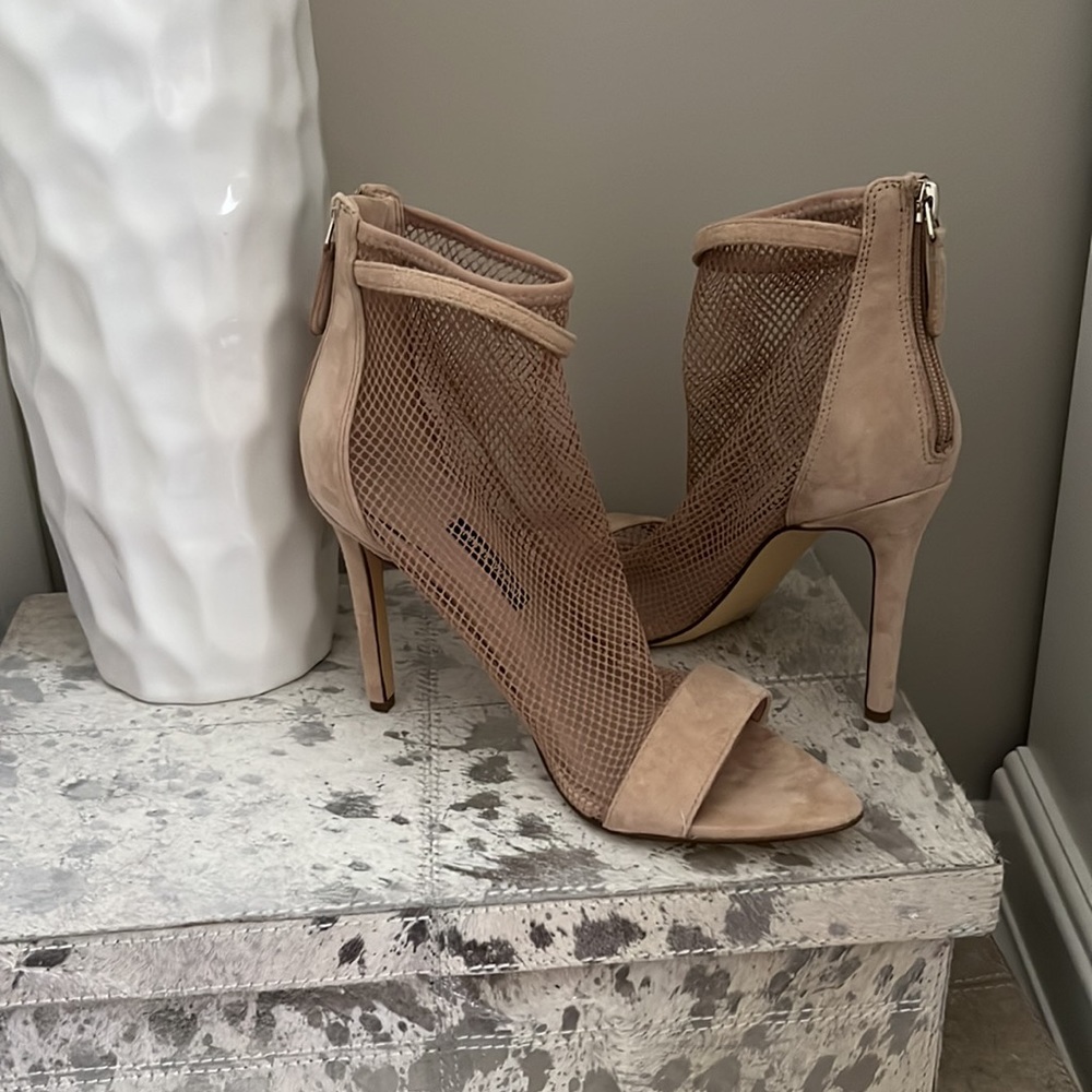 Tan heels never worn.